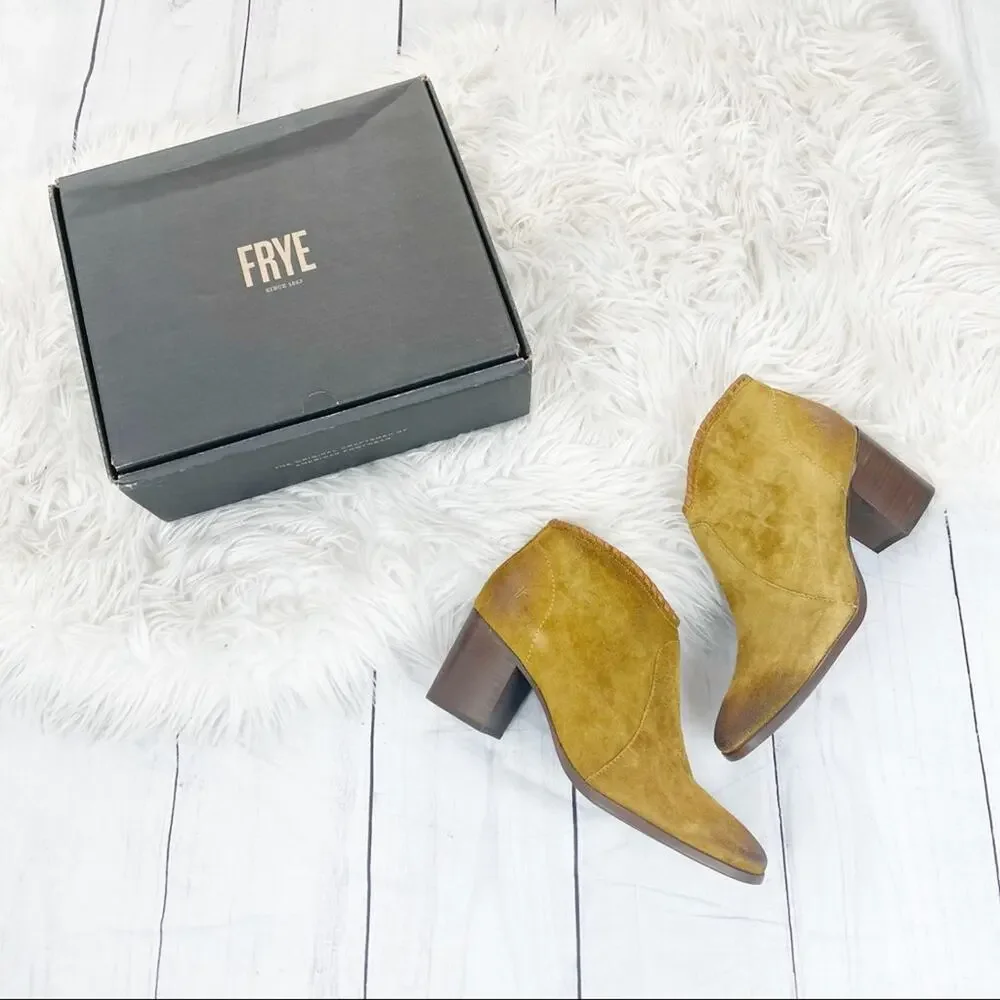 Frye Women's Nora Whipstitch Shootie‎ Suede Bootie Size 10 NEW
